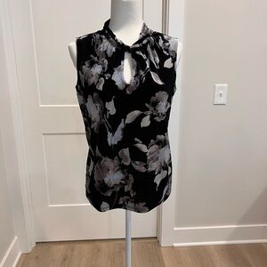Tommy Hilfiger Black and White Floral Blouse